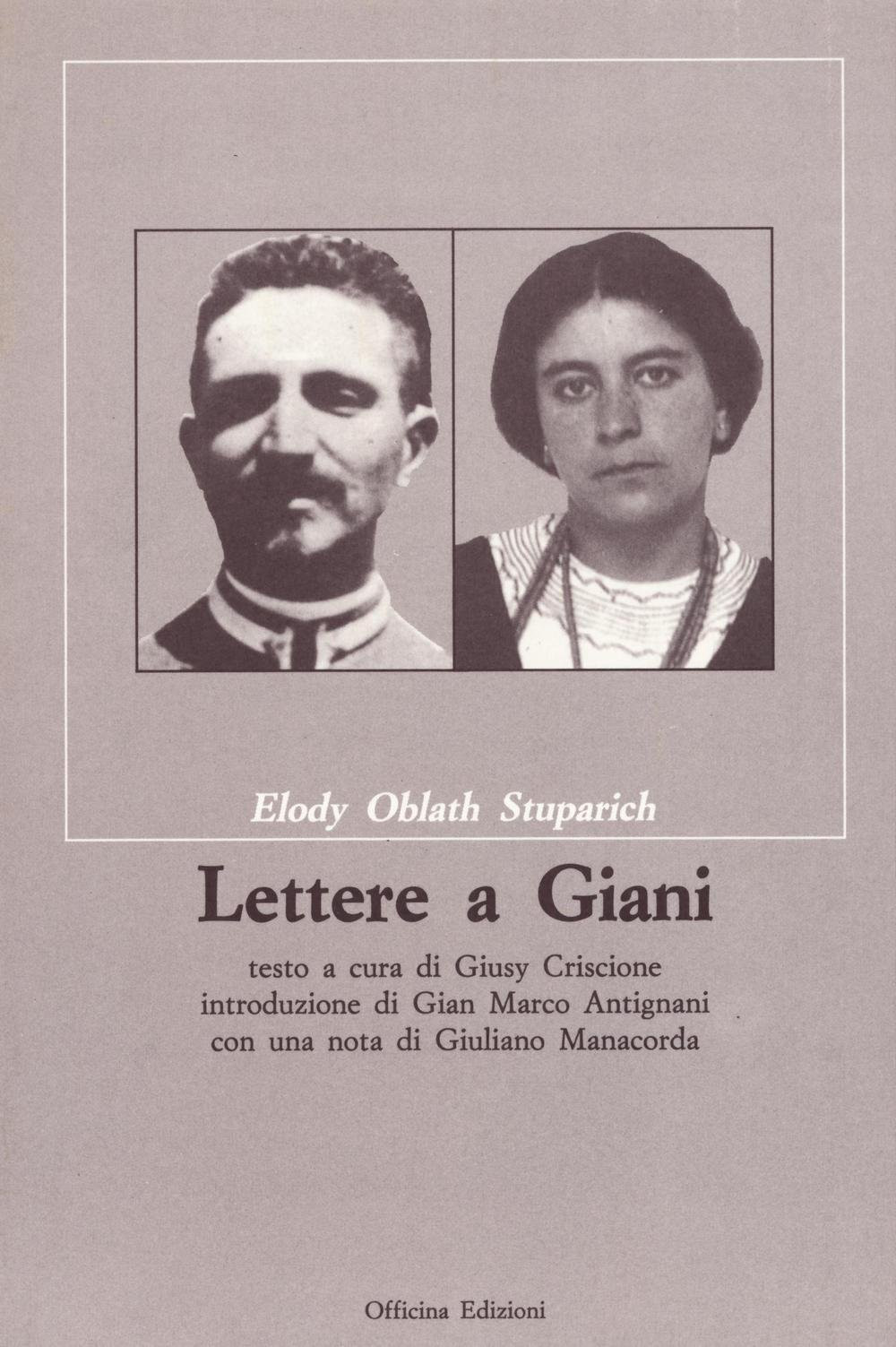 9788860492289 Lettere a Giani - Elody Oblath Stuparich