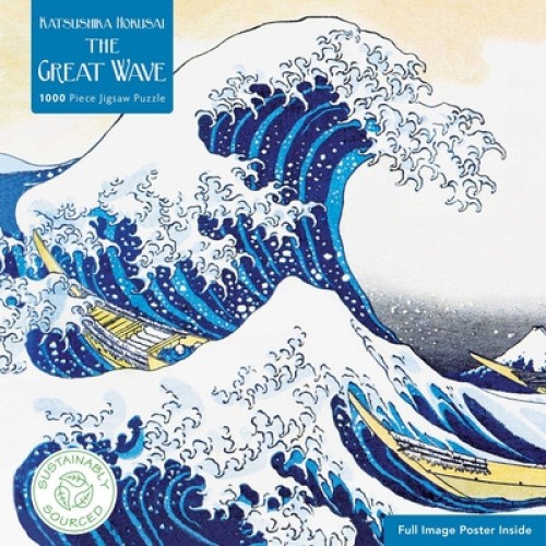 Adult Jigsaw Puzzle Hokusai: The Great Wave: 1000-Piece Jigsaw Puzzles