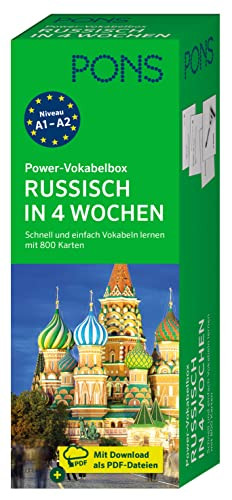 PONS Power-Vokabelbox Russisch in 4 Wochen: Schnell Russisch- (Copertina rigida)
