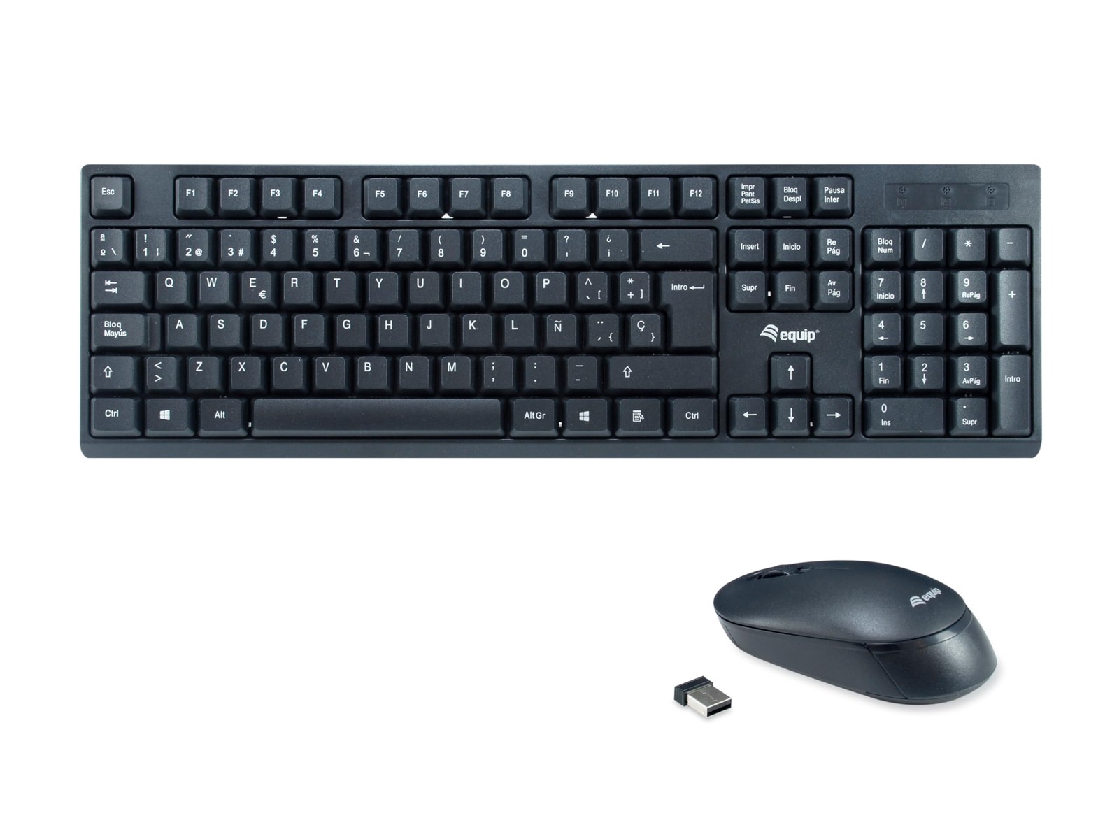 `Equip Wireless Tastatur + Maus, Layout spansich` ACC NUOVO