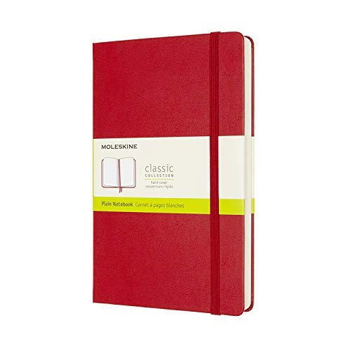 MOLESKINE NTBK EXPANDED LARGE PLAIN SCARLET RED HARD COVER Book NUOVO