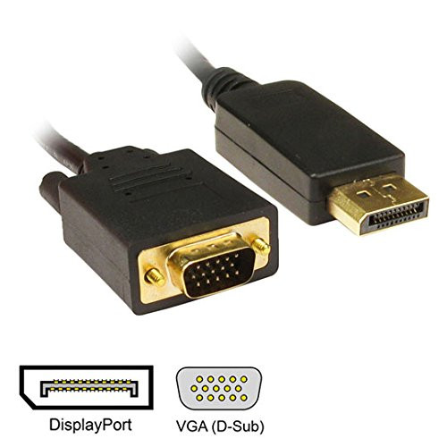 CABLES DIRECT - 2M DISPLAY PORT M HD15 VGA BLACK NUOVO