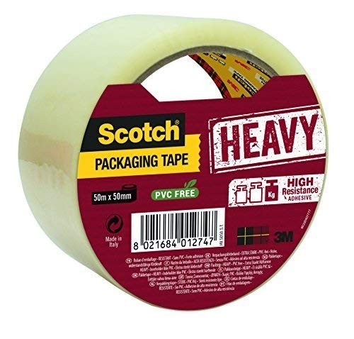 3M UK Scotch Secure Seal Packaging Tape Transparent 50mm x 50m (Pack 1) -  NUOVO