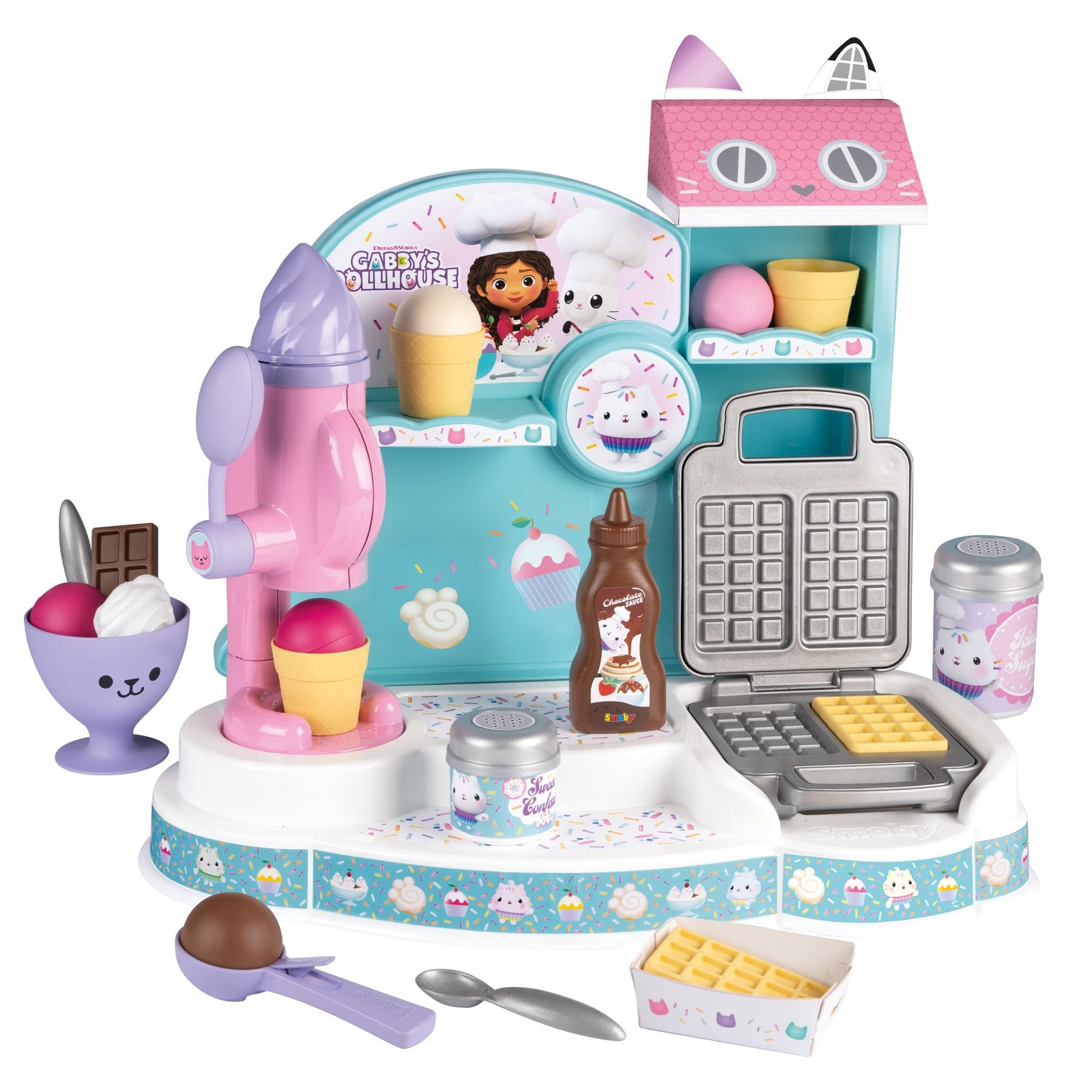 Smoby - Smoby Gabby`s Poppenhuis Ijs Fabriek 20dlg. NUOVO