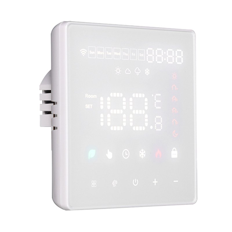 MeanWell Termostato WIFI Touch Protocollo WIFI 2.4G TUYA, Smart Life Quadrata Co