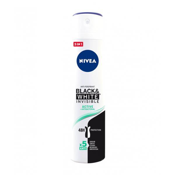 Nivea Black & White Active Deodorant Spray 200ml
