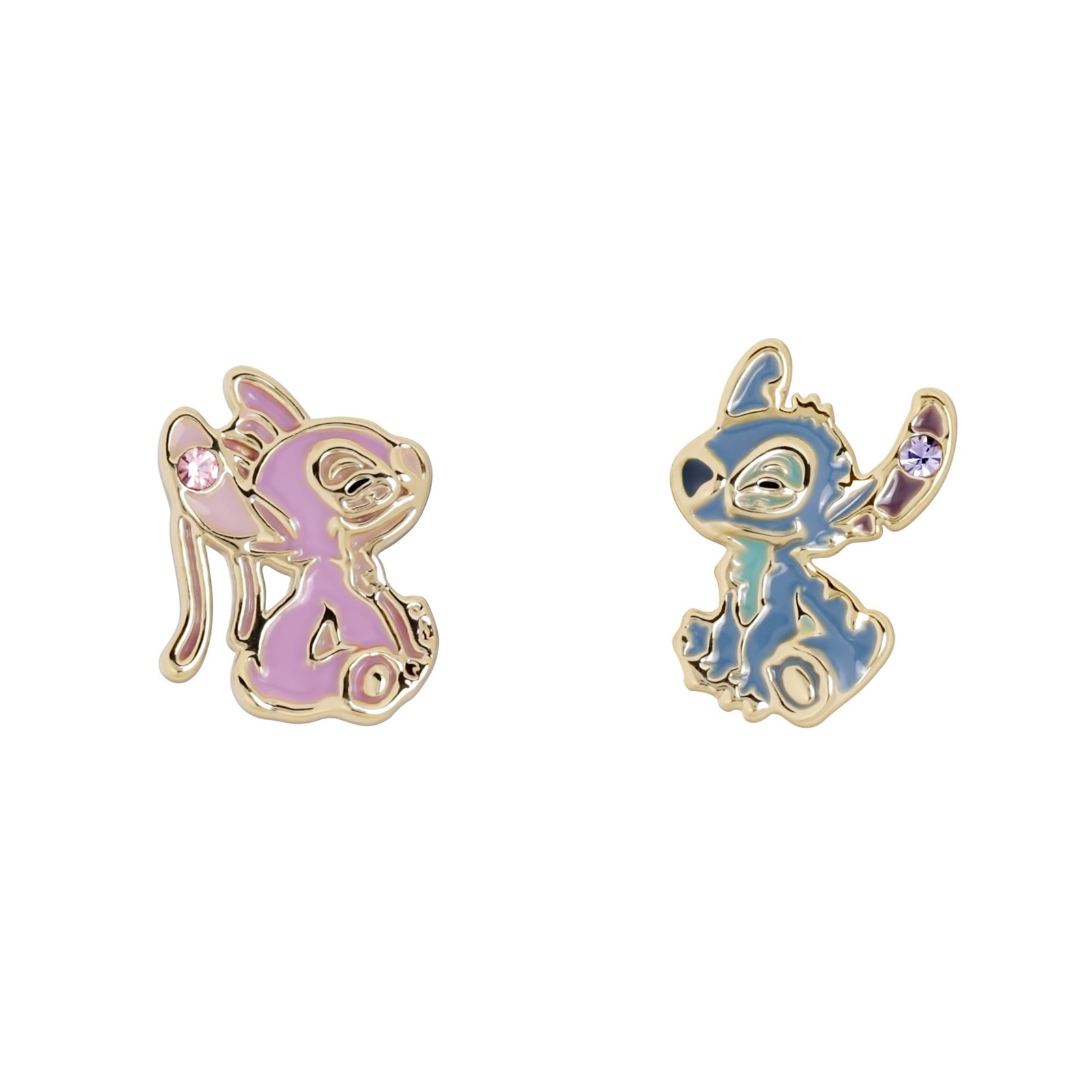 Disney - Stitch & Angel Mismatch Earrings NUOVO
