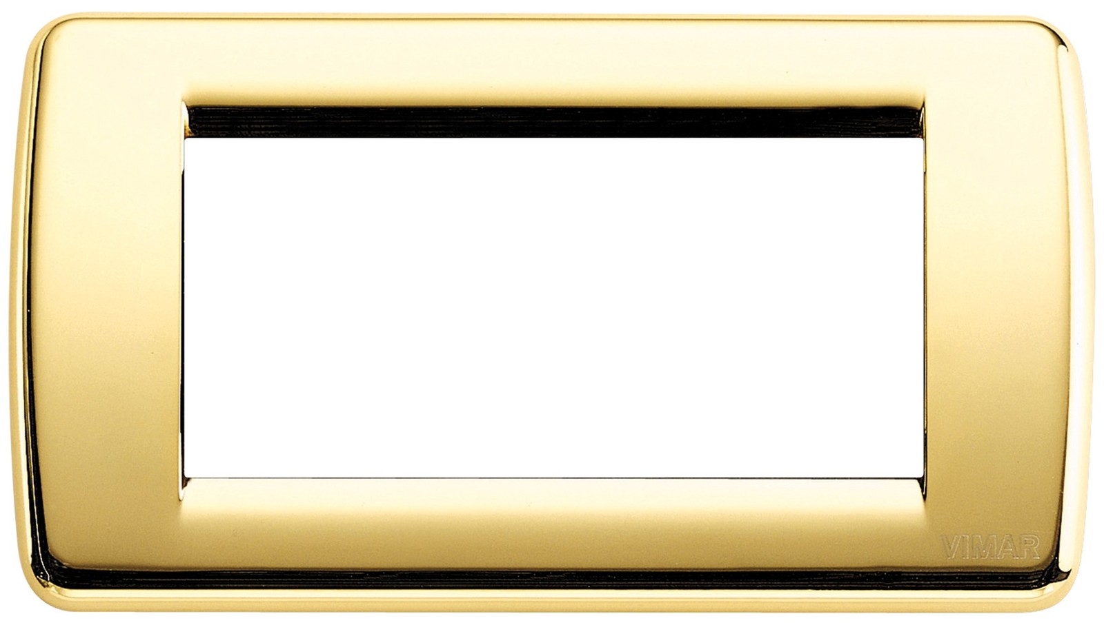 Placca rondo' metallo 4p oro