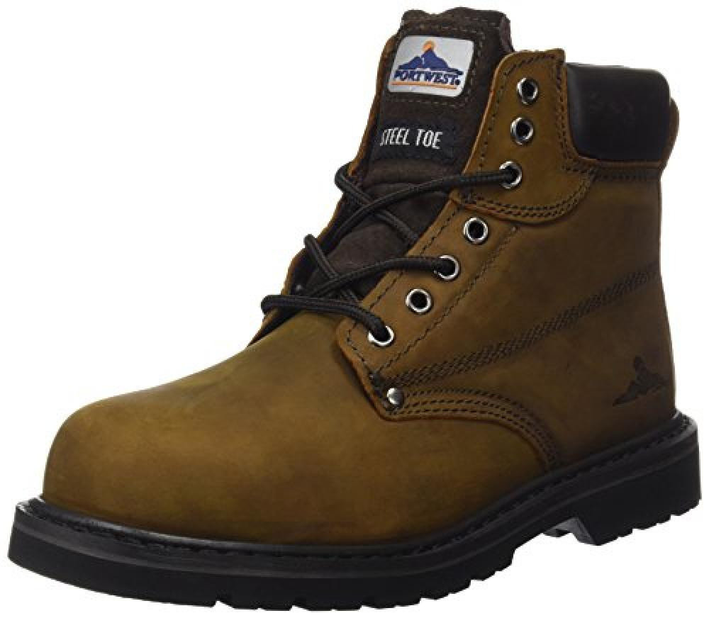 (TG. 42 EU) Portwest FW17 Stivali antinfortunistici, Unisex - Adulto, SRC, Marro