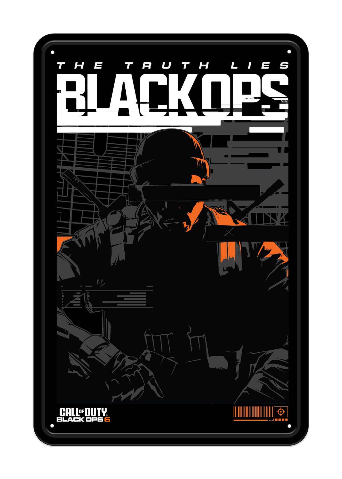 Call of Duty: Black Ops 6 Me¡tall¡schild Black Ops ACC NUOVO