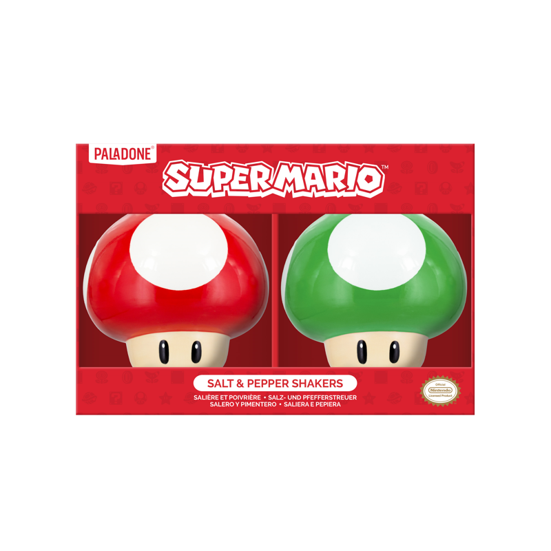 Merchandising Nintendo: Paladone - Super Mario - Mushroom Salt And Pepper