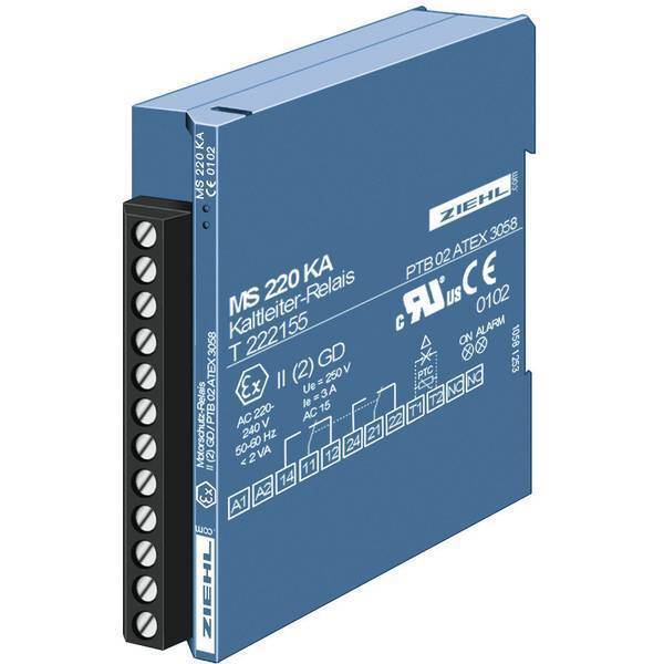 Rele' protezione motore con termistore ziehl ms 220 ka numero uscite 1