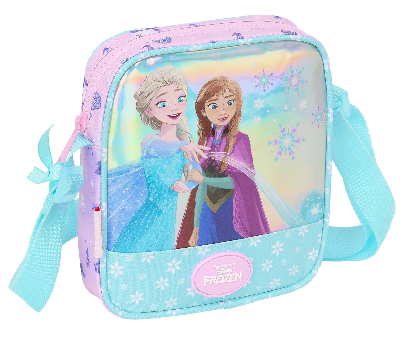Shoulder Bag Frozen Cool Days Violet Sky Blue 16 X 18 X 4 Cm NUOVO