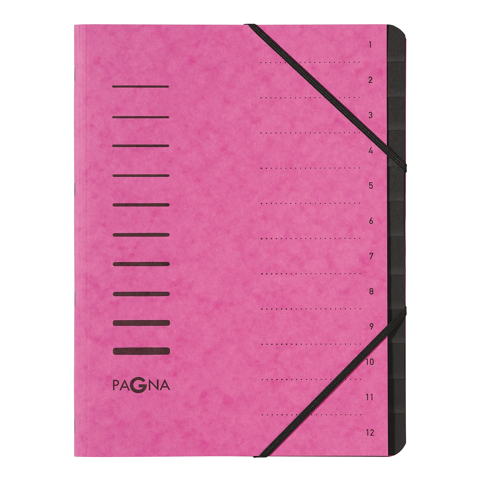 Pagna 12 Compartments Dark Pink 40059 34 Black 12-Piece
