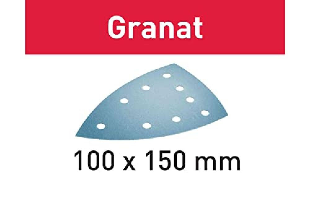 (TG. P220 Grit / 100 pk) Festool Disco abrasivo STF Delta/9 P220 GR/100 Granat -