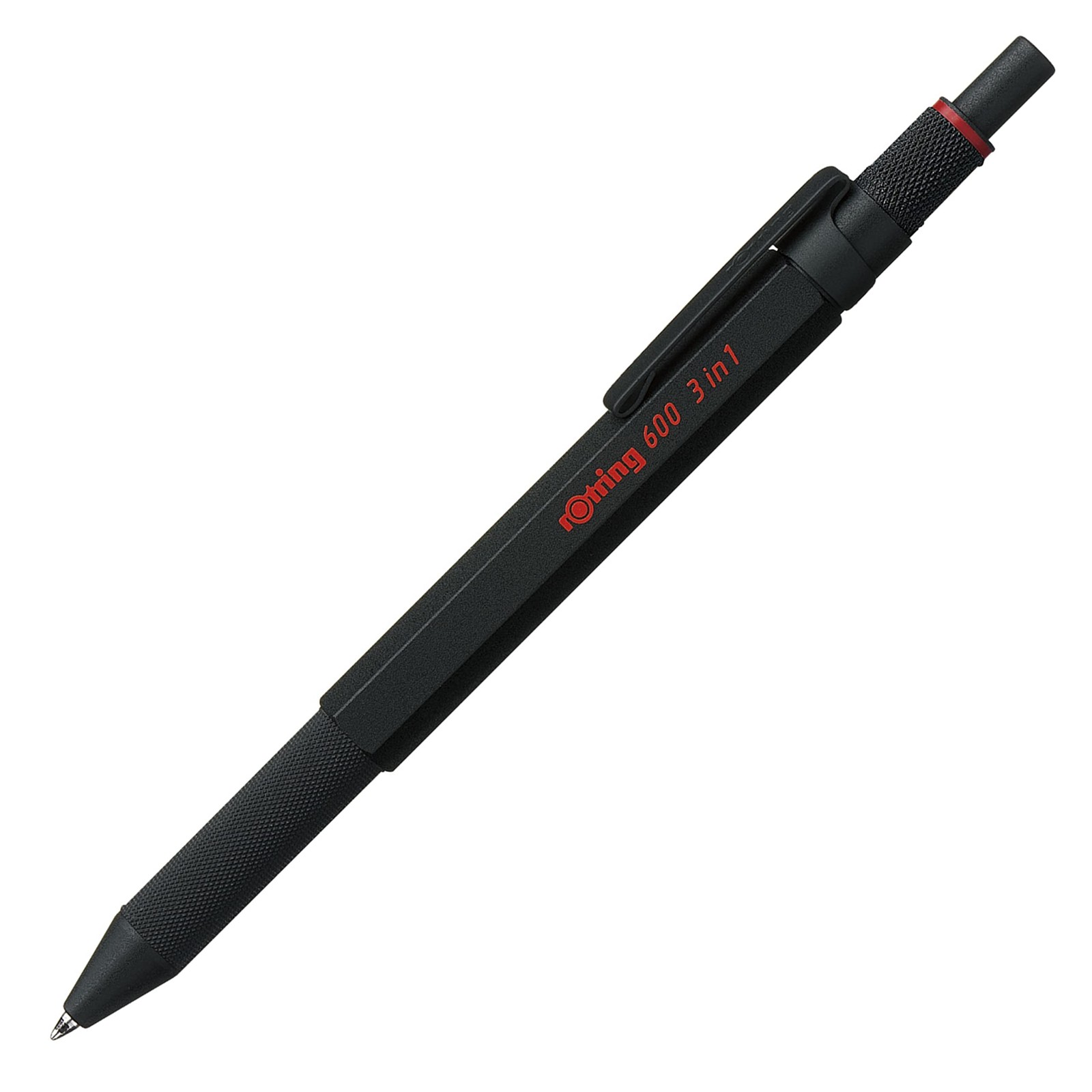 rOtring 600 3-in-1 Multicolour Pen and Mechanical Pencil   Black & Red Ballpoint