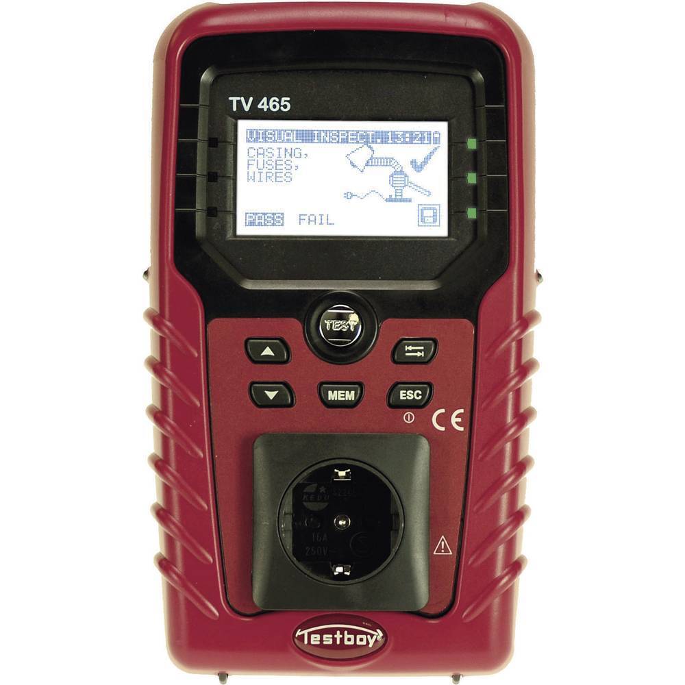 Testboy TV465 Tester per apparecchiature Norma VDE 0701-0702