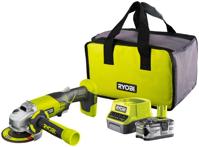 SMERIGLIATRICE A BATTERIA RYOBI R18AG-140S   4AH