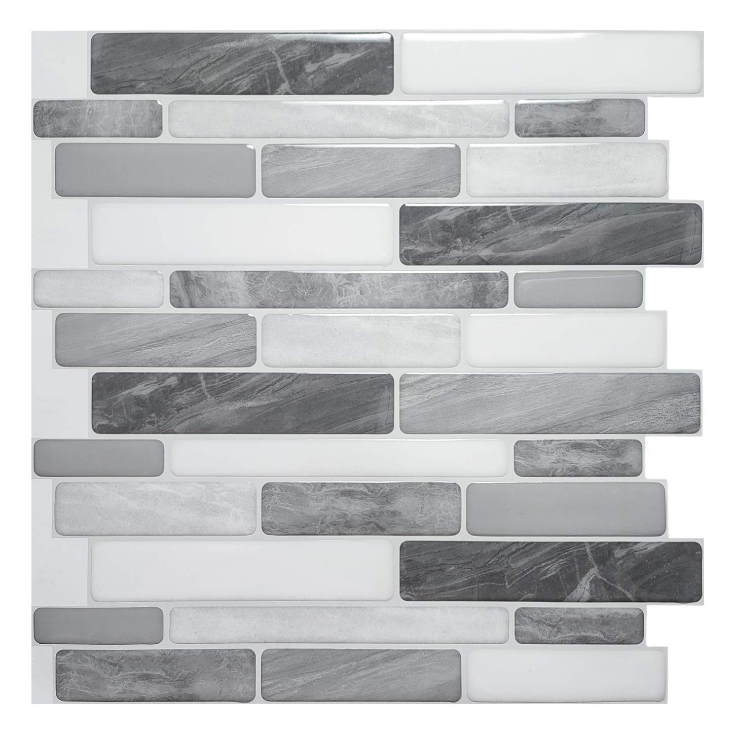 Art3d 10 fogli Backsplash autoadesivo, piastrelle adesive cucina, (e6B)