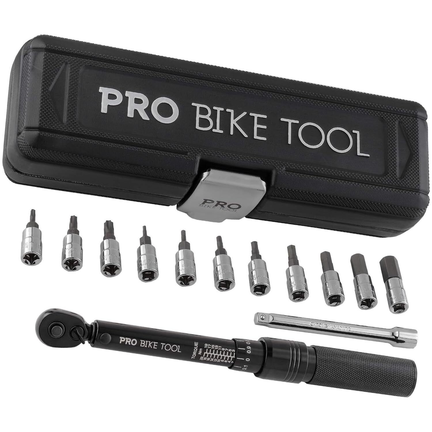 PRO BIKE TOOL 1/4 Set di chiavi dinamometriche - Kit di manutenzione per bicicle