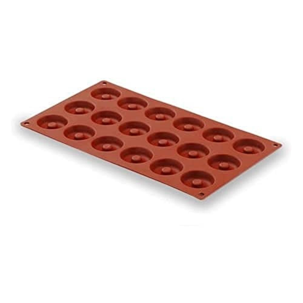 Lacor Lacor-66808-Stampo Savarin 18 cavit  Rosso, Silicone, Marrone - NUOVO