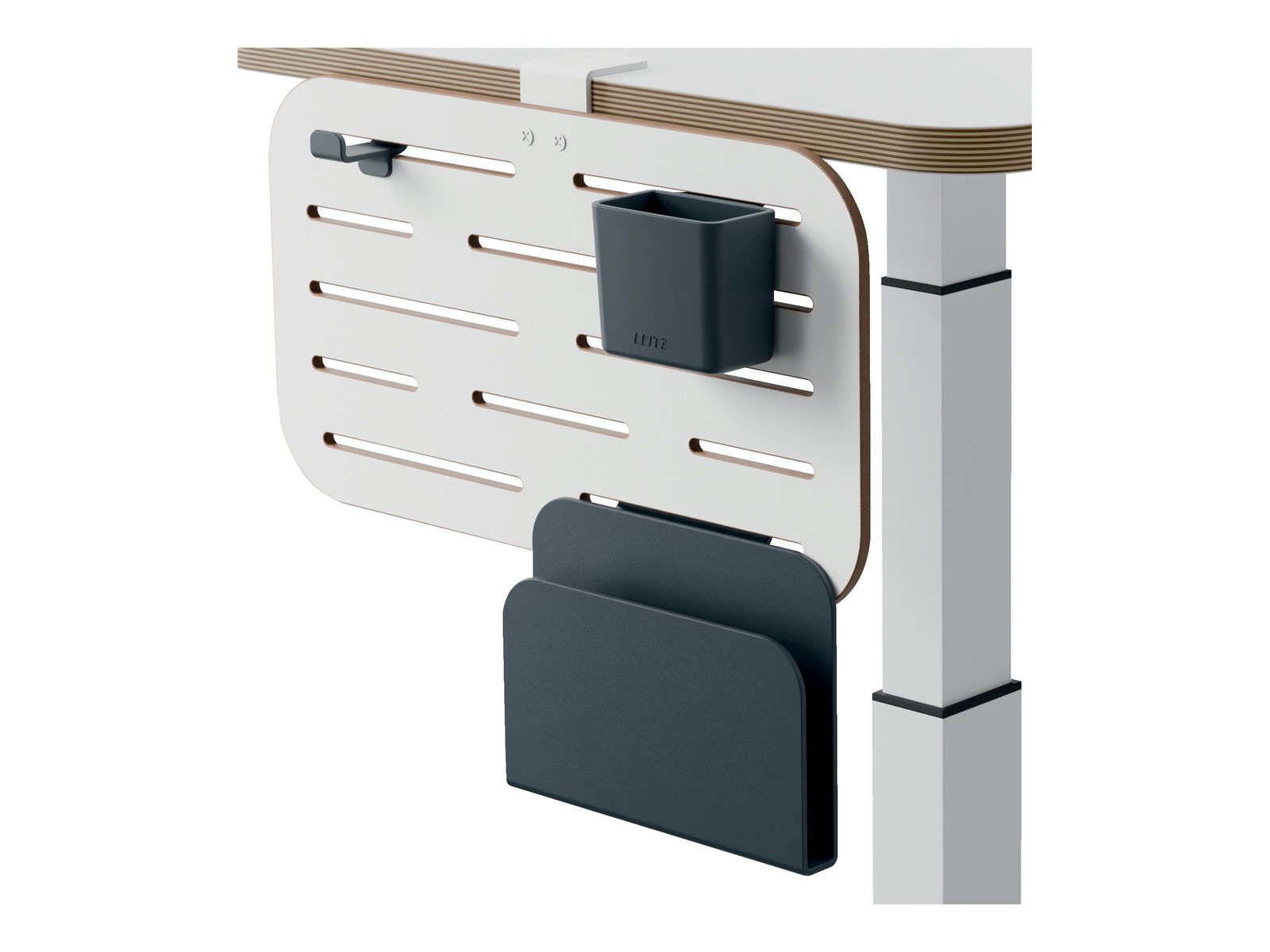 Esselte Leitz Schreibtisch-Organizer 42x25cm Pegboard klein Ergo white 65480000