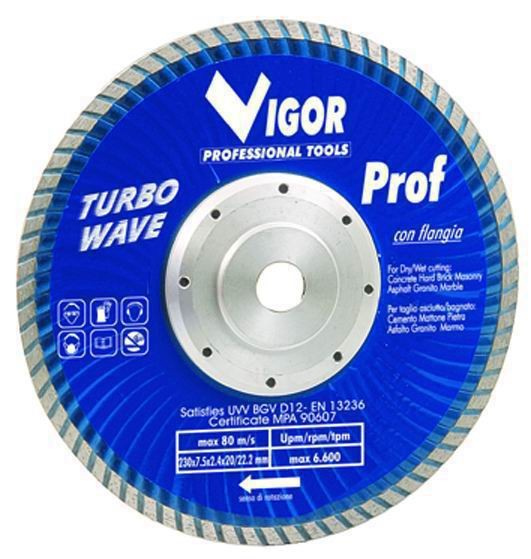 DISCO DIAMANTATO TURBO-WAVE HU-FIRMA PROF BLU DIA.230 MM
