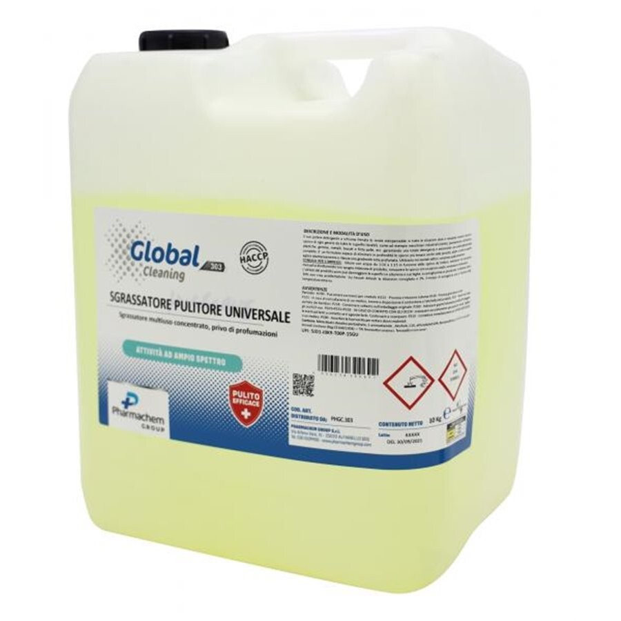 GLOBAL TANICA 10 KG SGRASSATORE PULITORE UNIV. - HACCP