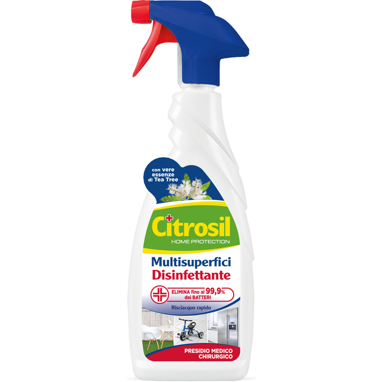 3 PEZZI CITROSIL  DISINFETTANTE PMC CON ESSENZE DI TEA TREE TRIGGER 650 ML