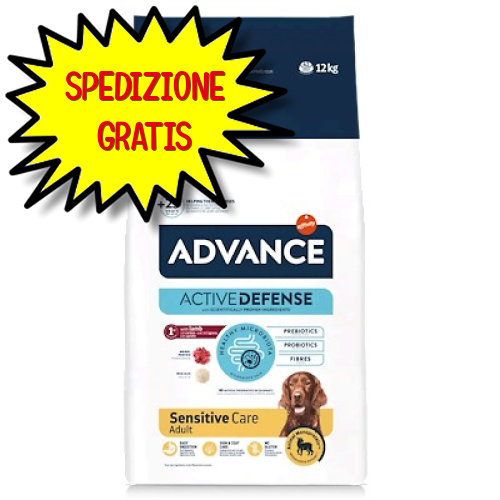 ADVANCE CANE MANTENIMENTO ADULTO SENSITIVE ALL BREEDS AGNELLO E RISO 12 KG