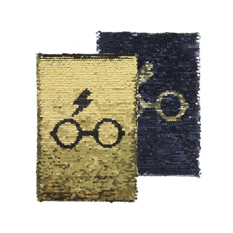 Blocco note con paillettes reversibili - Harry Potter