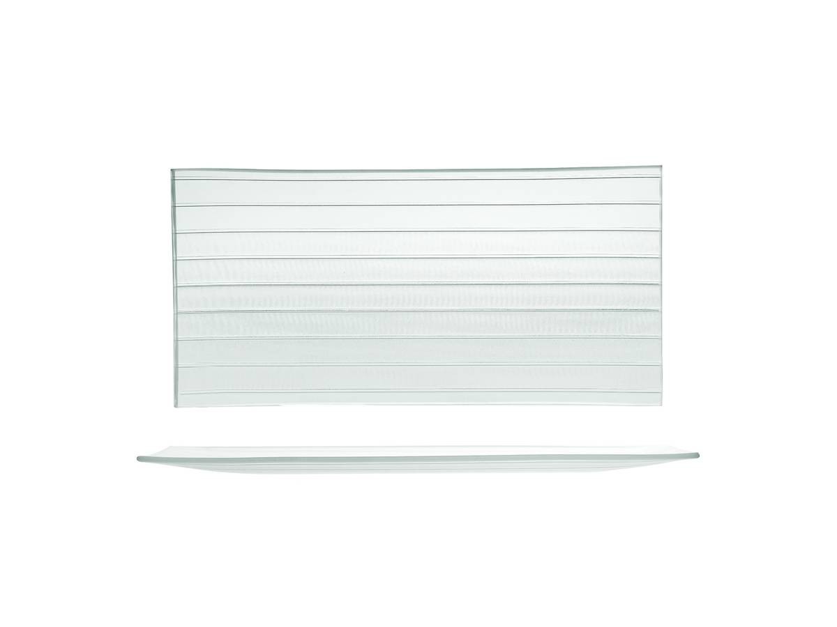Set H&H new Striped  6 Piatti, Vetro, 26x12cm