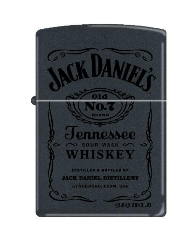 (TG. One Size) Zippo Feuerzeug 60001369 Jack Daniel's Lighter, Metal, Silver, On