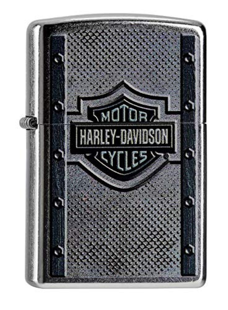 (TG. One Size) Zippo Feuerzeug 60000099 Harley Davidson Metal Lighter, Silver, O