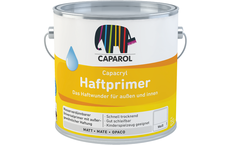 Capacryl Haftprimer Fondo acrilico Univ.Bianco ml.750 Caparol Cod.1543