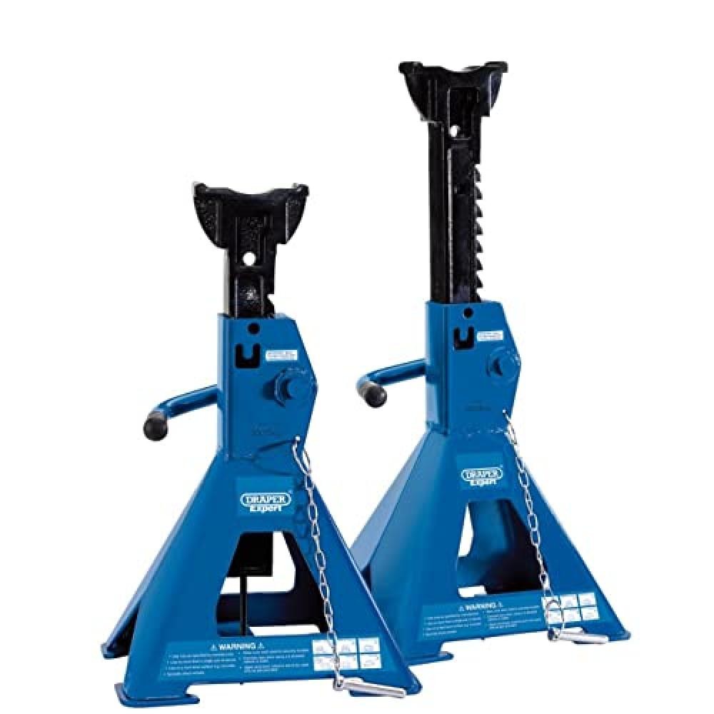 (TG. 3 Tonne) Draper 01813 Coppia di supporti per asse a cricchetto pneumatico (