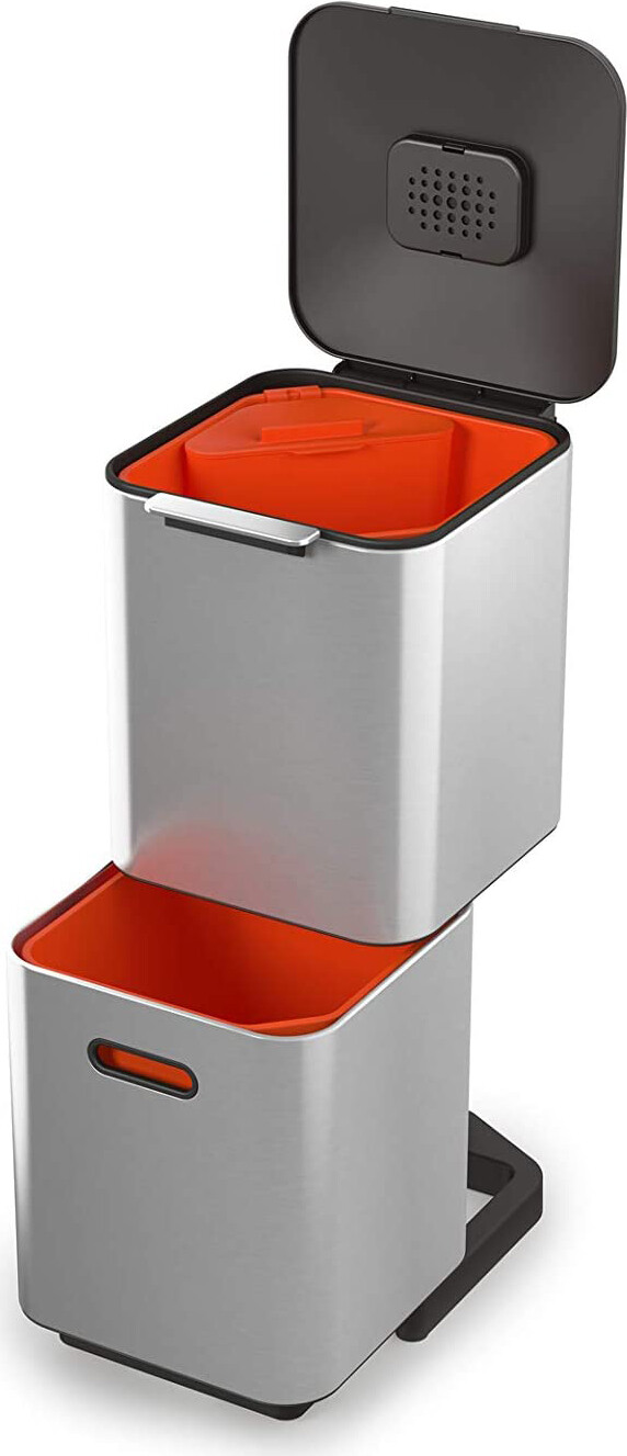 Pattumiera Totem Compact 40 Litri Inox Joseph Joseph 30063