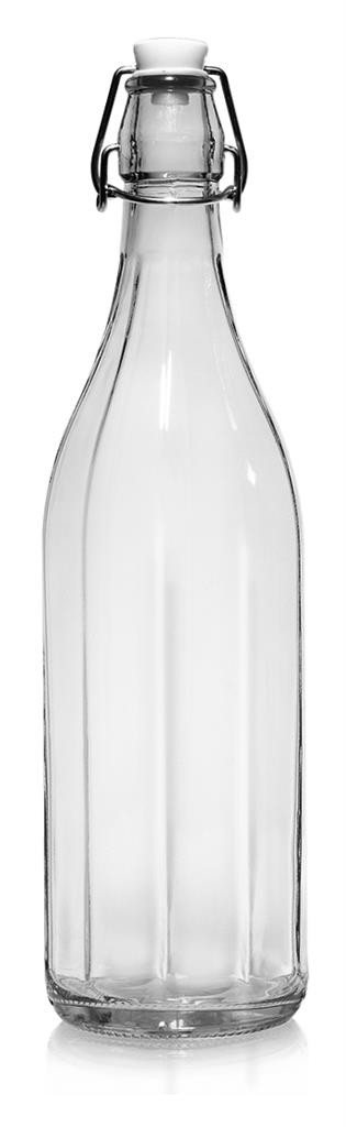 Bottiglia Milly Costolata con Tappo 0,5 lt Vetro - Cerve - Succhi Buffet Acqua
