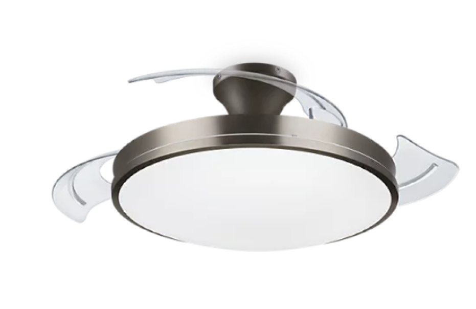 Plafoniera led con ventola Philips Atlas 28+35W 2700/5500/4000K nichel - 2791480