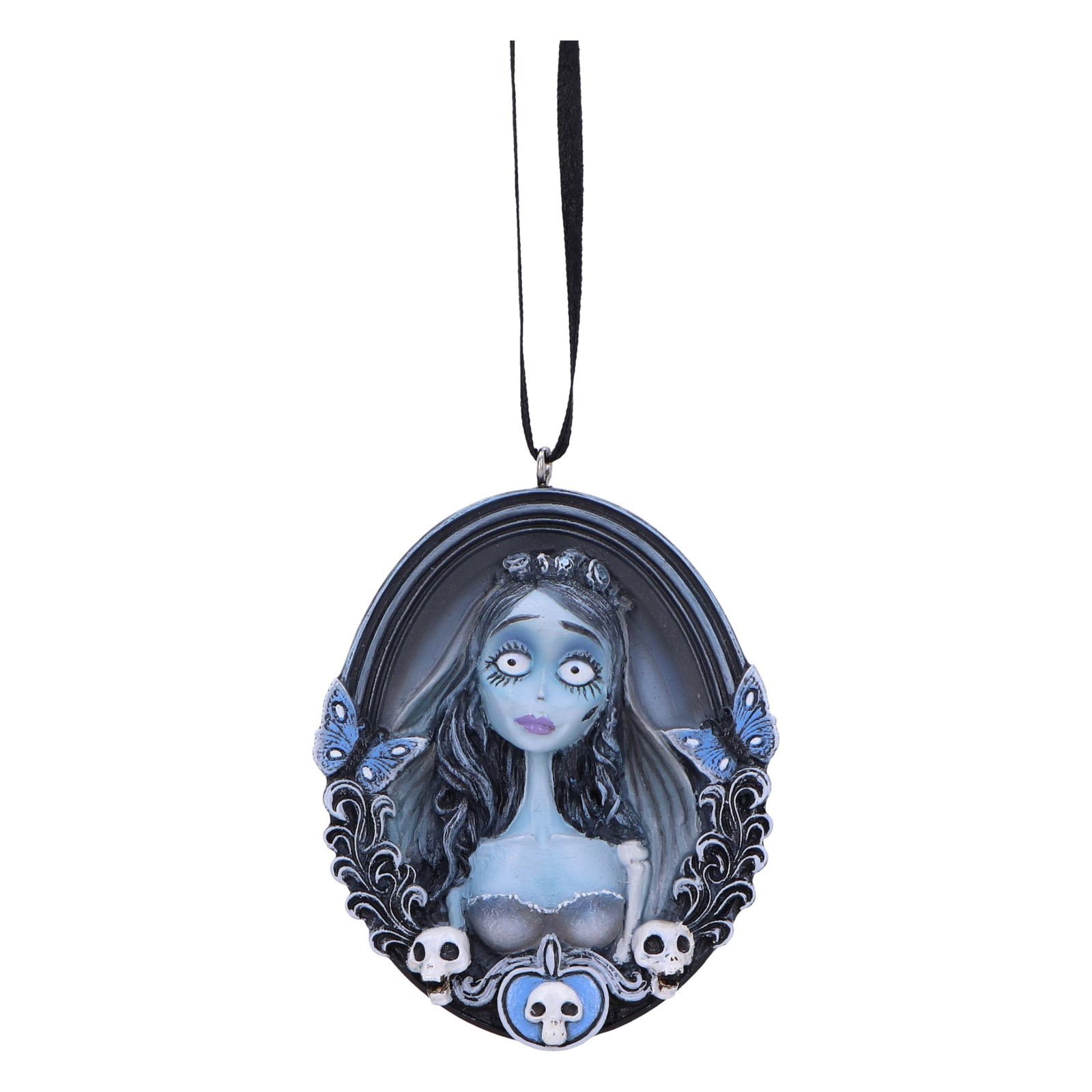 Nemesis Now Corpse Bride Emily Hanging Ornament 8.5cm, Resin, Pale Blue, Officia