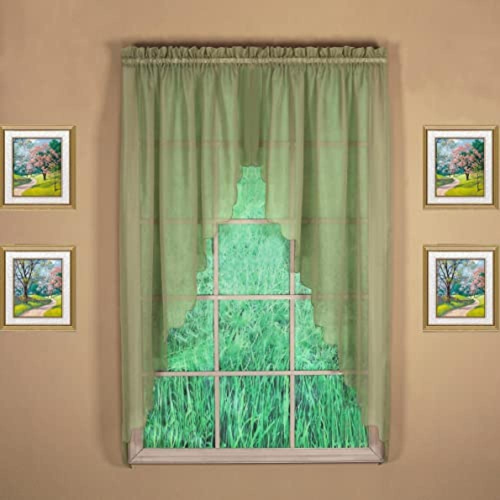 (TG. Swagger 90W x 63L) Today's Curtain Emelia - Coppia di swagger in voile orig