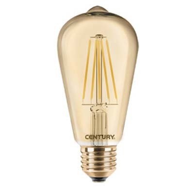 LAMPADA WIRE LED EDISON INCANTO EPOCA CENTURY  CALDA VOLT 230 WATT 8 LUMEN 63...