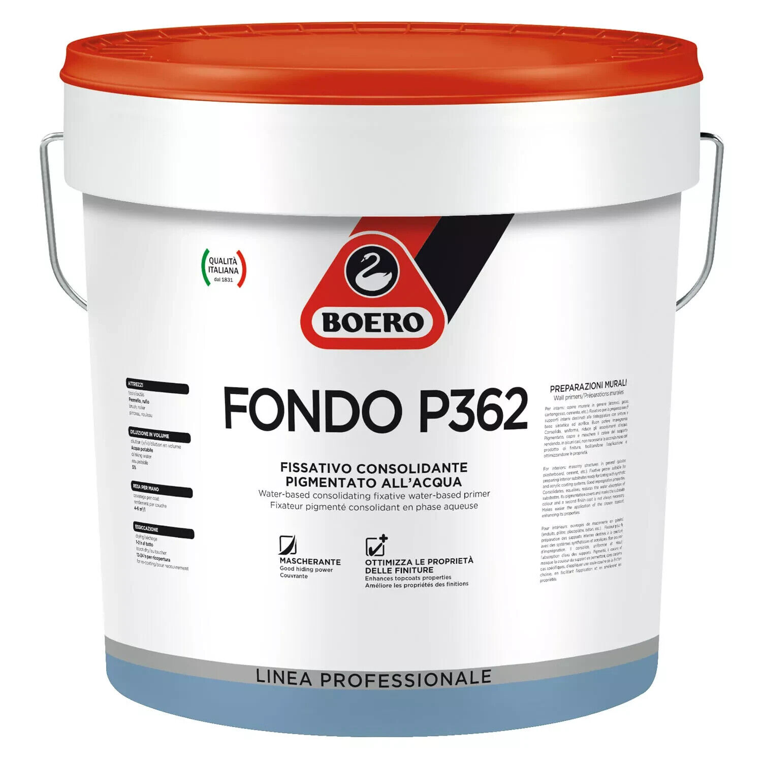 BOERO FONDO P362 FISSATIVO CONSOLIDANTE PIGMENTATO ALL'ACQUA