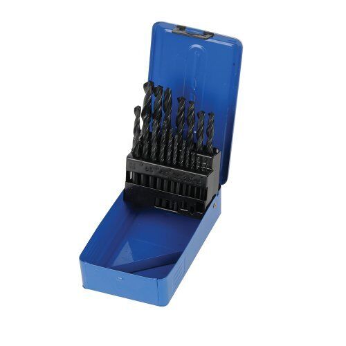 Silverline DS50 HSS Jobber Drill Bit Set 19-Piece 1-10mm
