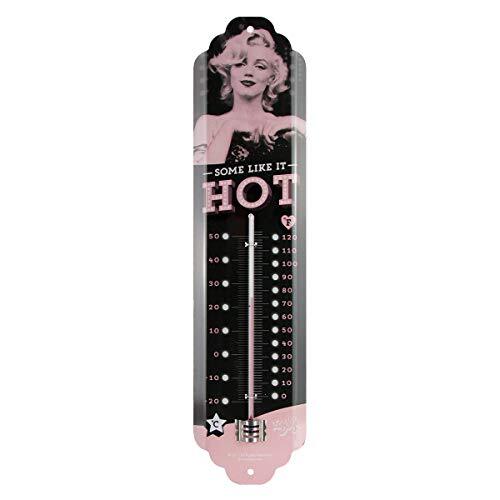Nostalgic-Art 80317 Marilyn-Some Like It Hot | Retro Thermometer | Innen | Wand-
