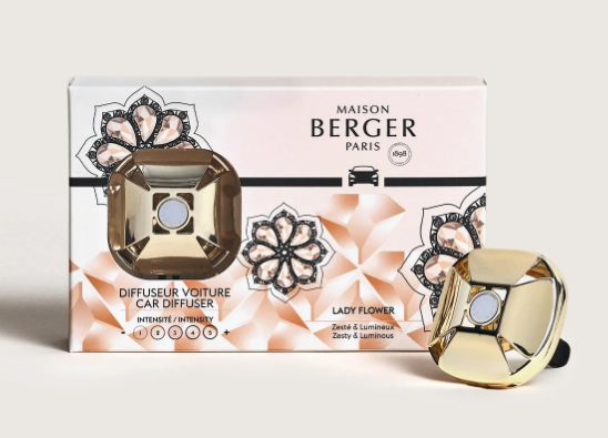 Maison Berger - Diffusore Auto Eternity Oro con Lady Flower