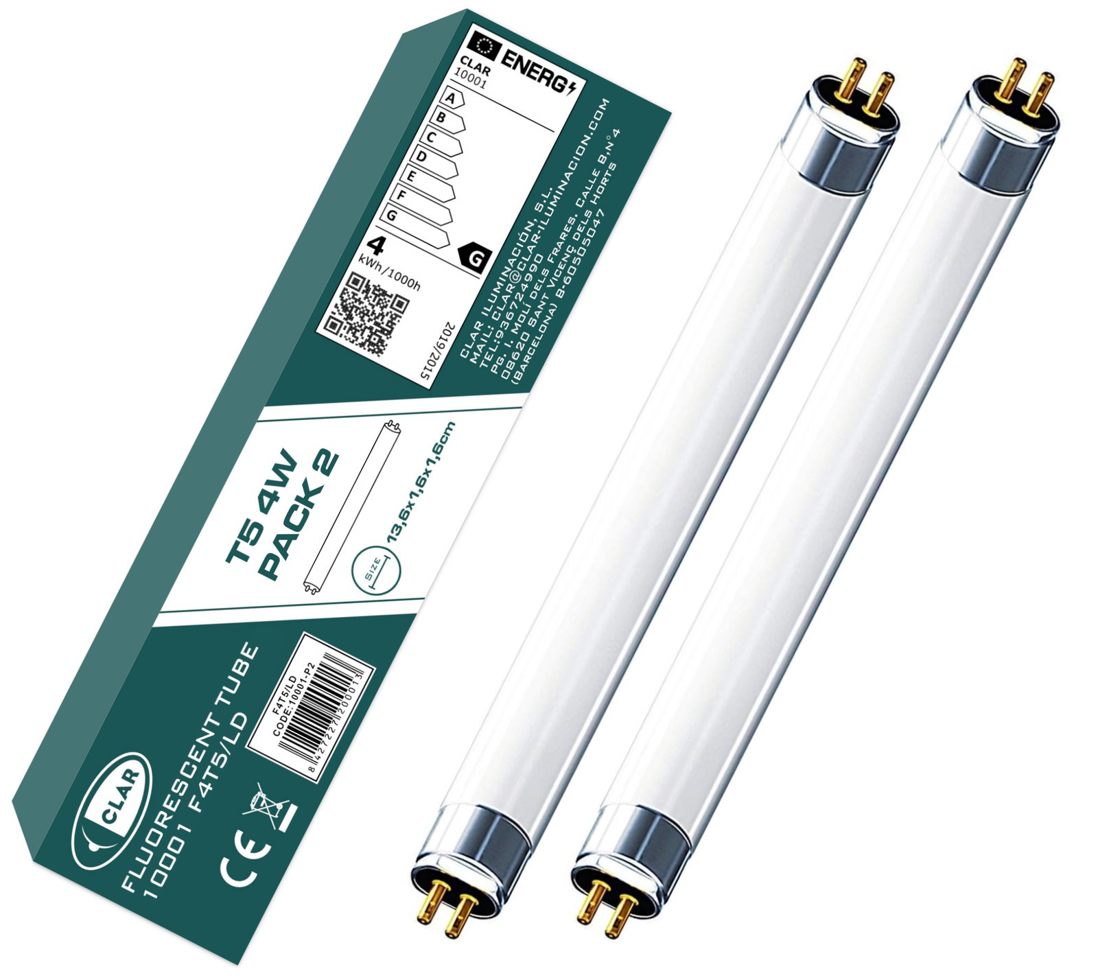 CLAR - 4W T5, Tube Fluorescent, Tubes Fluorescents, Tube Néon, Lampade Fluoresce