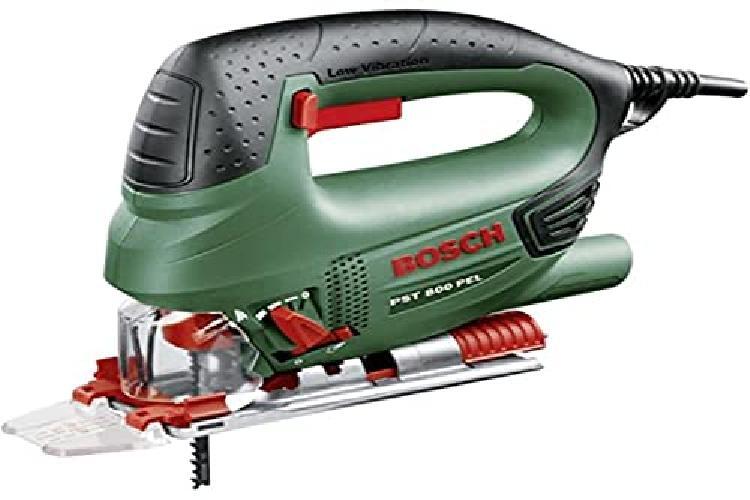 Bosch PST 800 PEL - Seghetto alternativo 530W con valigetta e set 10 lame