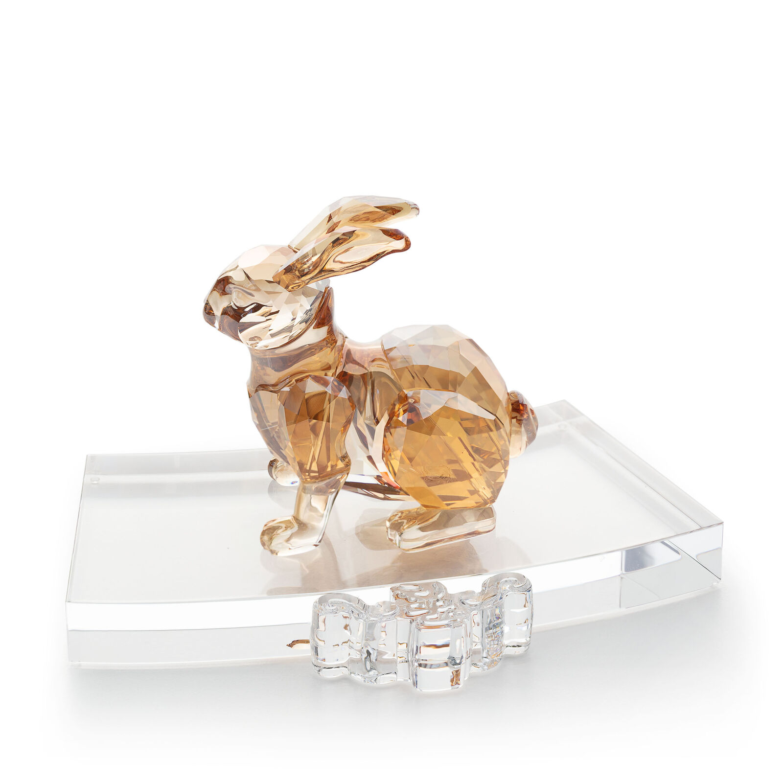 Swarovski Zodiac Coniglio Arancione Figurina In Cristallo Swarovski 5374951