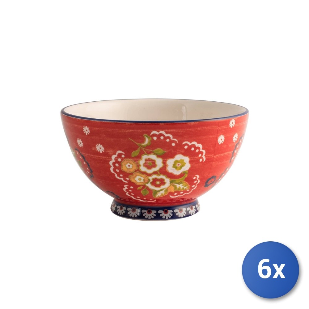 6x H&h Mariasole Scodelle, Ceramica, Multicolore, Cc500 fantasia 5